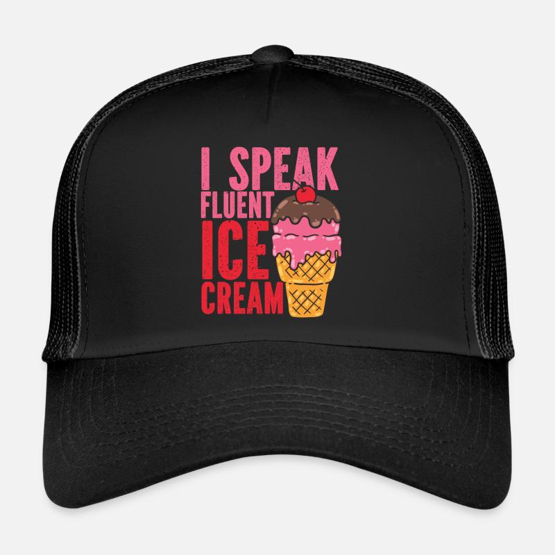 Crème glacée Cone Sundae Je parle Casquette trucker 