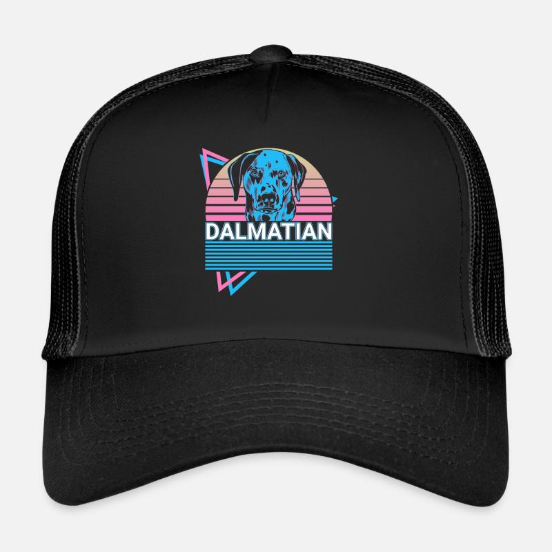 Dalmatiner Retro - Trucker Cap - Schwarz/Schwarz