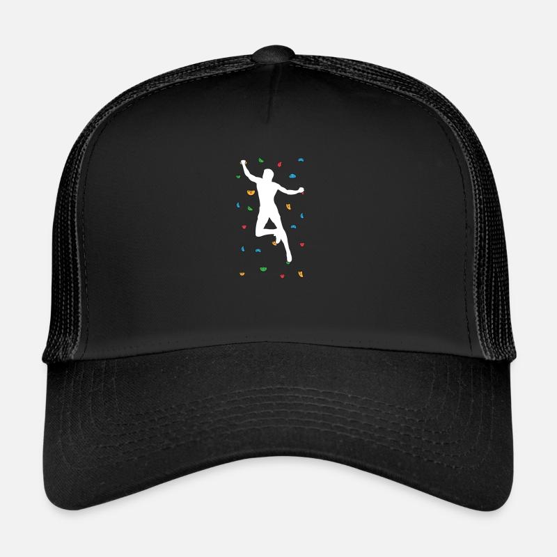 Rock Climbing Bouldering Wall Climber - Trucker Cap - black/black