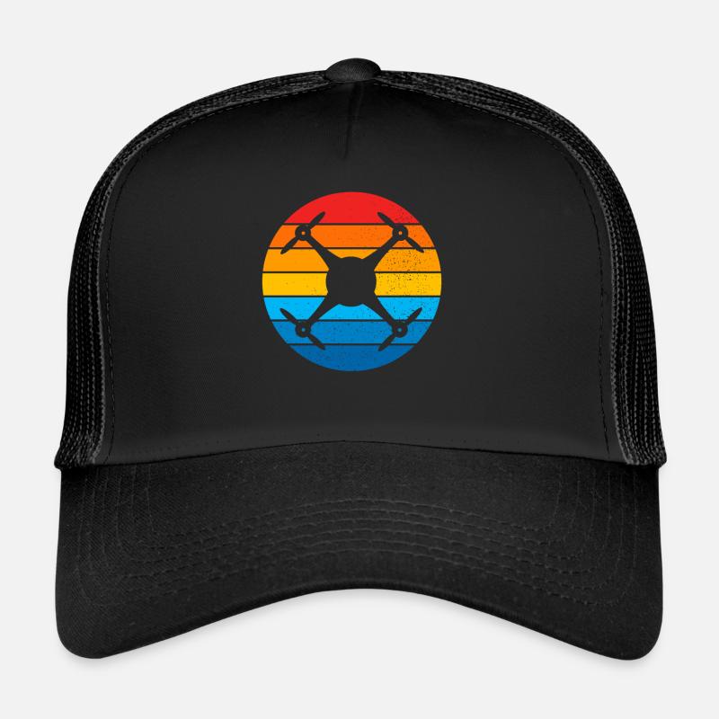 Drone Drone Pilote Drone Opérateur Quadcopter Casquette trucker 