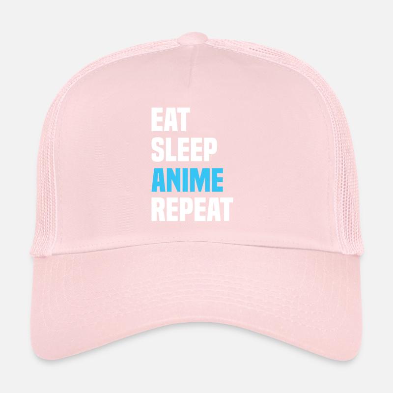 Manger dormir Anime Répéter Casquette trucker 