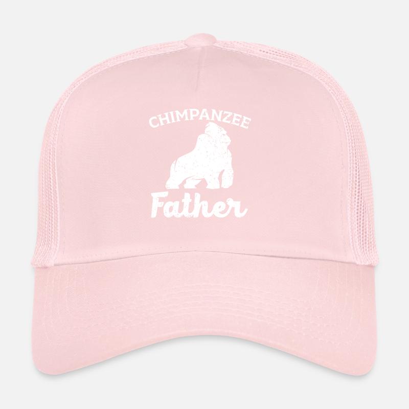 Chimpanzee Father Monkey Wildlife Animal Zookeeper Trucker Cap