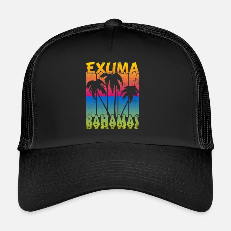 Vintage Exuma Bahamas Sunset Trucker Cap