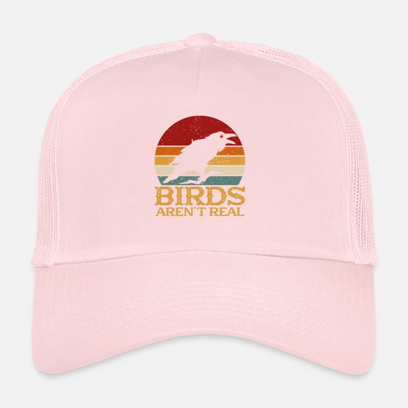 Vintage Birds Arent Real Spy Guard Spy Trucker Cap