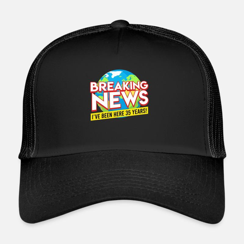 35 ans de service Anniversaire 35 ans Casquette trucker 