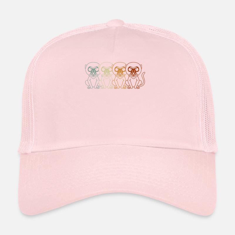 Retro Proboscis Singe Singe Faune Zookeeper Casquette trucker 