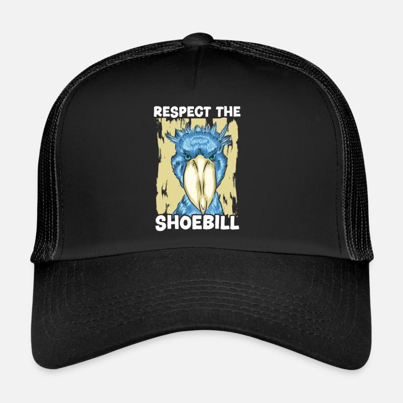 Respect The Shoebill Bird Whisperer Whalehead Trucker Cap