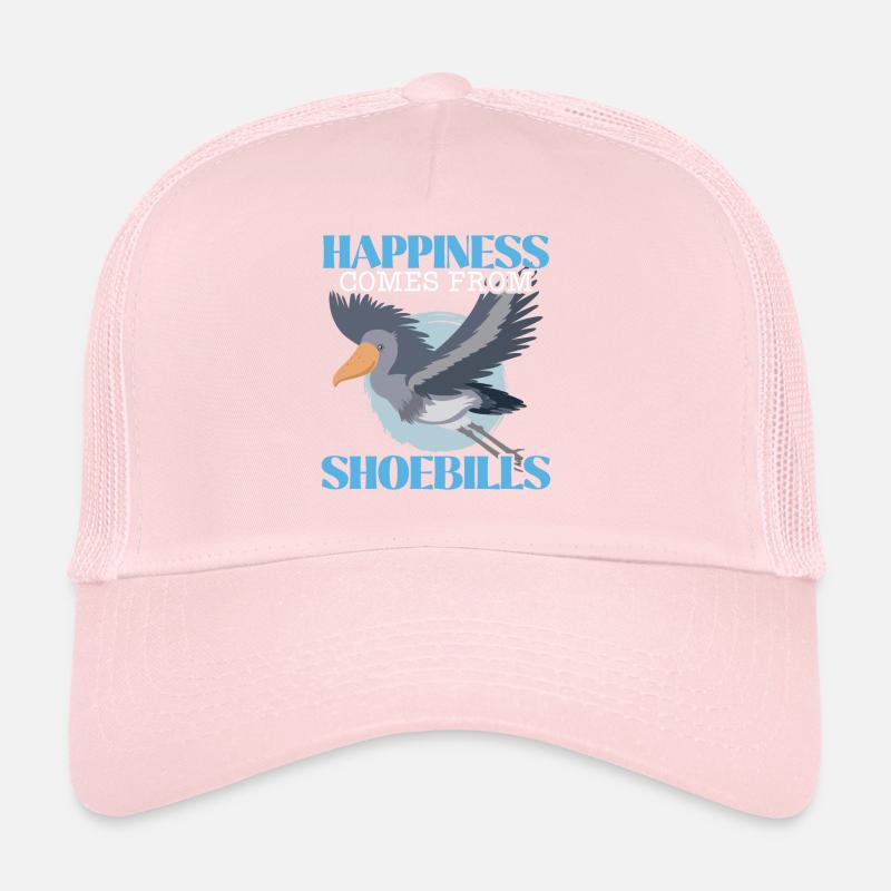 Le bonheur vient de Shoebill Stork Bird Whisperer Casquette trucker 