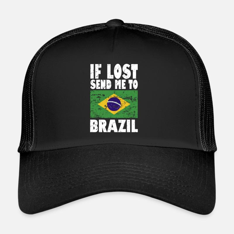 Drapeau du Brésil Casquette trucker 