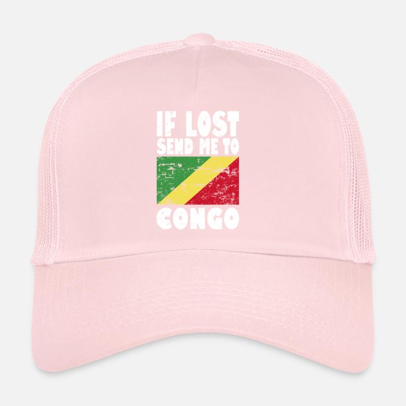 Drapeau du Congo Disant Casquette trucker 