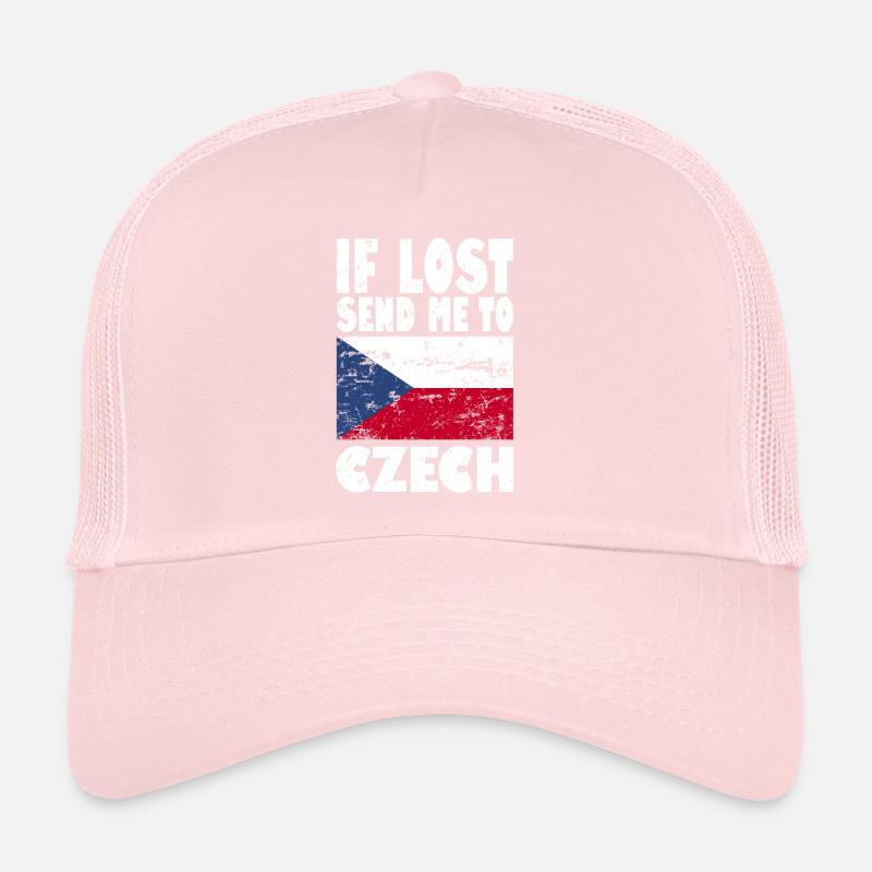 Czech Republic Flag Saying Trucker Cap