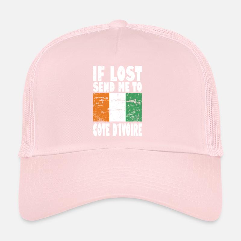 Cote Dívoire Drapeau Disant Casquette trucker 