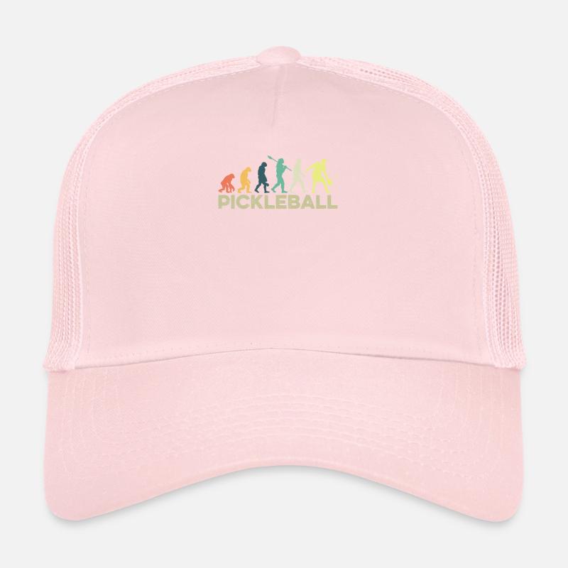 Drôle d’évolution Paddle Pickleball Player Dink Fun Casquette trucker 