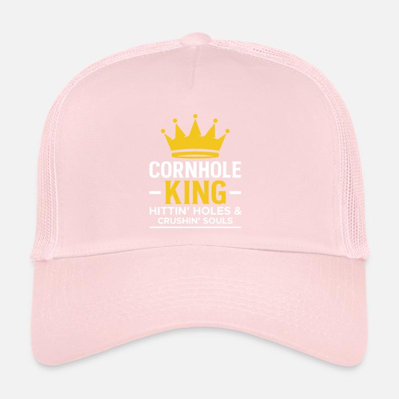 Cornhole King Gift Shirt Trucker Cap