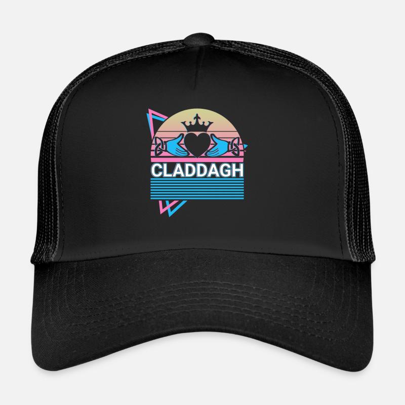 Claddagh Irish Claddagh Ring Rétro Casquette trucker 