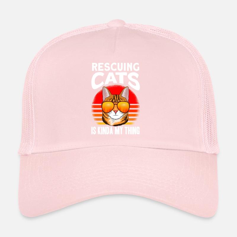 cat save shelter cats gift Trucker Cap
