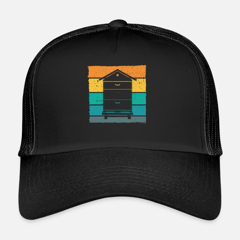 Beekeeper Beehive Retro Trucker Cap