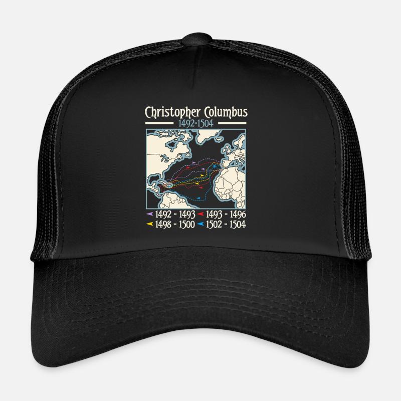 Jour de Christophe Colomb Italo-Américain Casquette trucker 