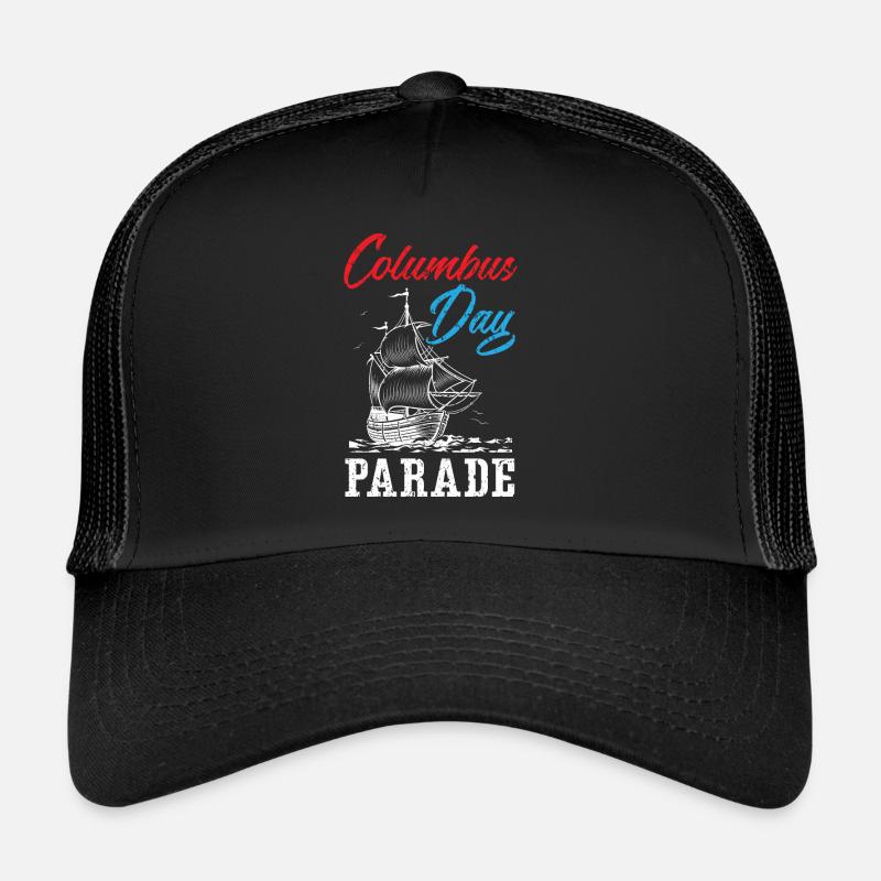 Columbus Day Parade Christophe Colomb Navigateur Casquette trucker 