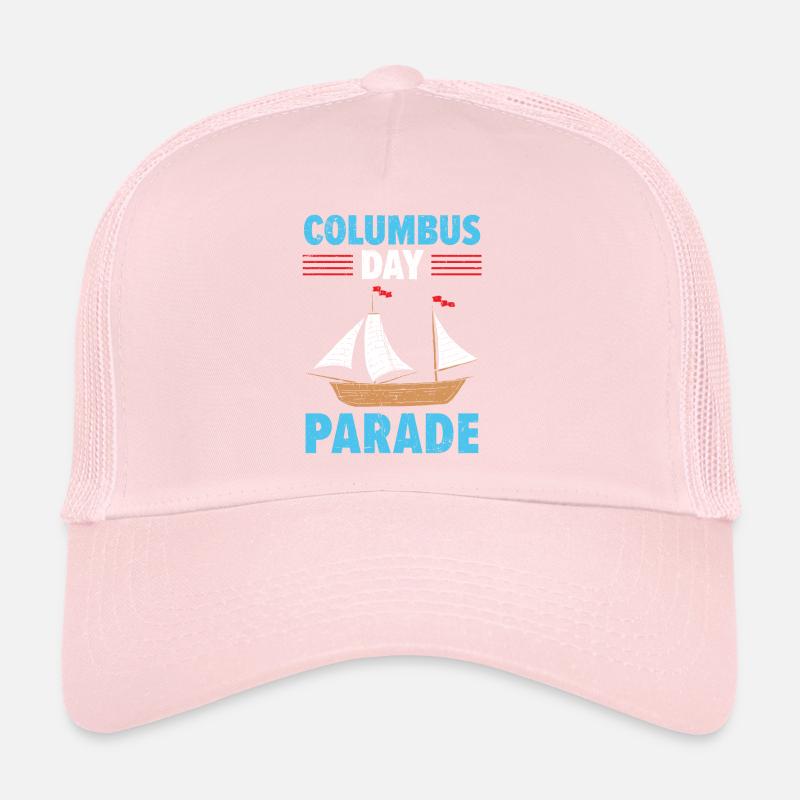Columbus Day Parade Christophe Colomb Navigateur Casquette trucker 