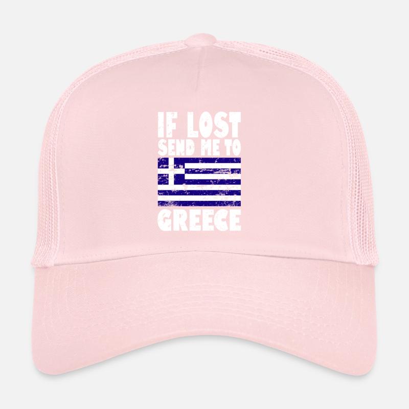 Drapeau de la Grèce Casquette trucker 