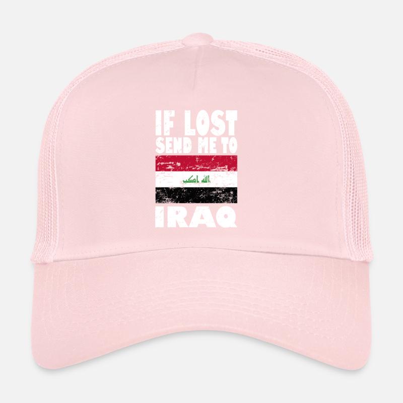 Slogan du drapeau irakien Casquette trucker 