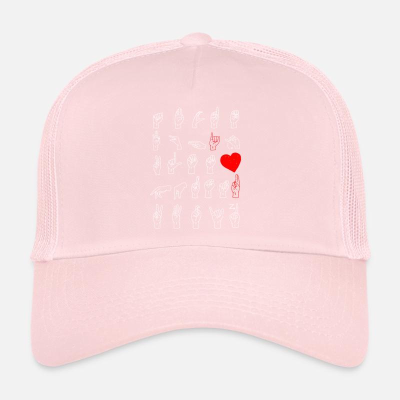 ASL Alphabet Teacher American Sing Language ASL Trucker Cap