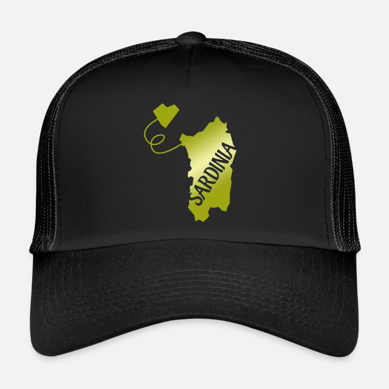 Sardaigne Sardaigne Coeur Sardaigne Casquette trucker 