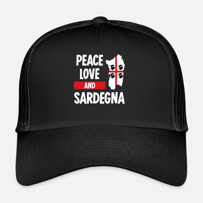 Sardaigne Sardaigne Drapeau Sardaigne Casquette trucker 