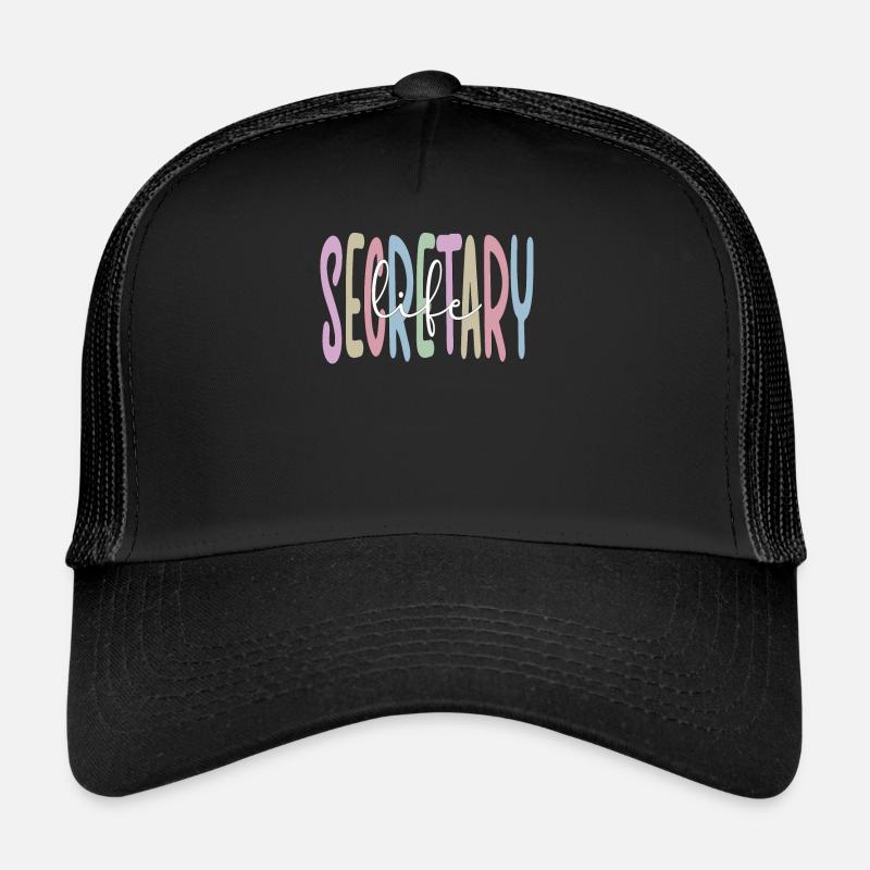 Proud Secretary Appreciation Office Worker Trucker Cap