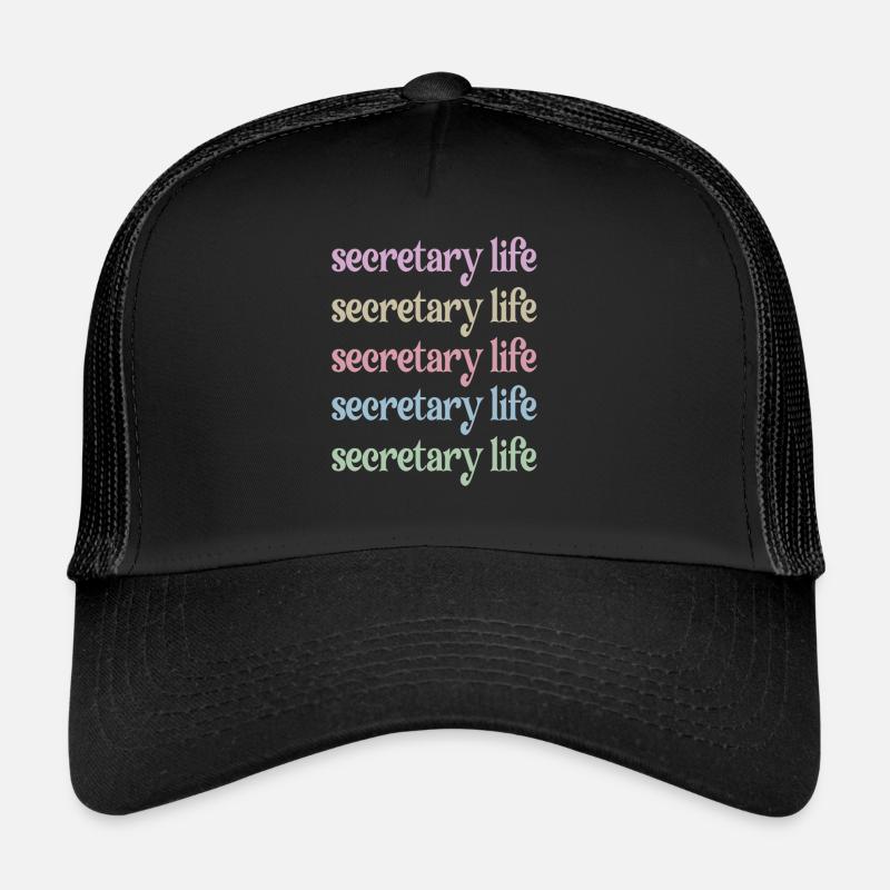 Best Secretary Appreciation Office Worker Trucker Cap