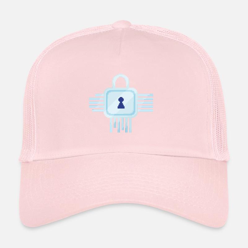 Serrure informatique Retro Pixel Casquette trucker 