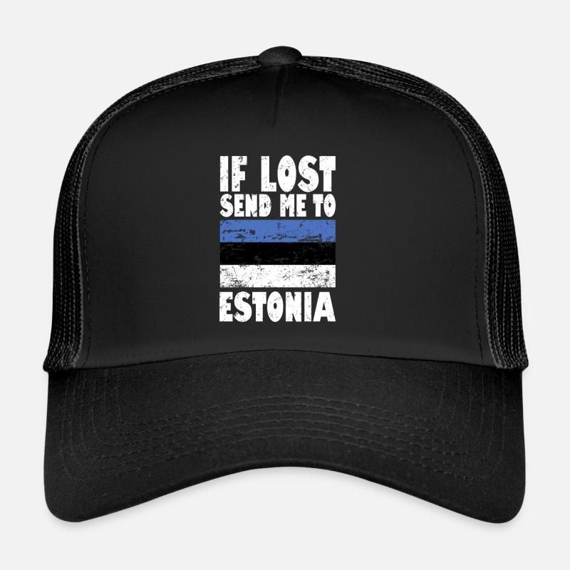 Estonia Flag Saying Trucker Cap