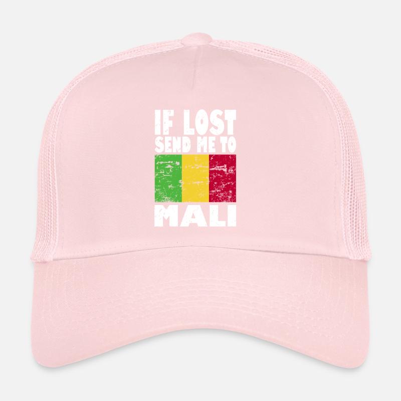 Slogan du drapeau du Mali Casquette trucker 
