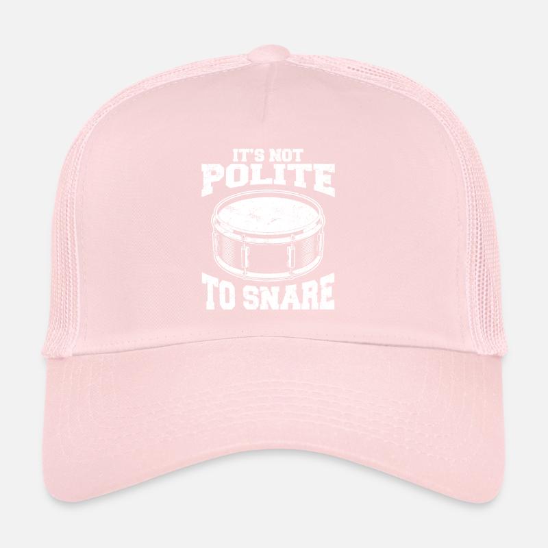 Ce n’est pas poli de piéger drôle de percussions de batteur Casquette trucker 