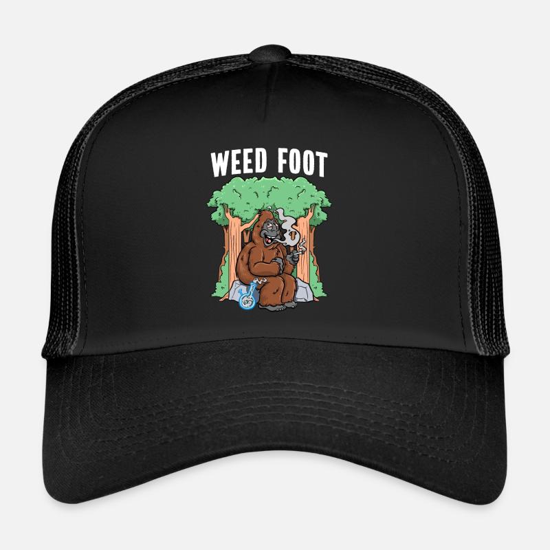 Marihuana Bigfoot Weed Trucker Cap