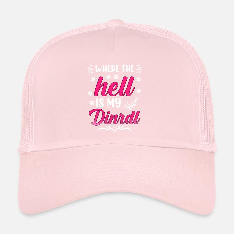Zefix wo zum Deifi is mein Dirndl Volksfest Bier Trucker Cap