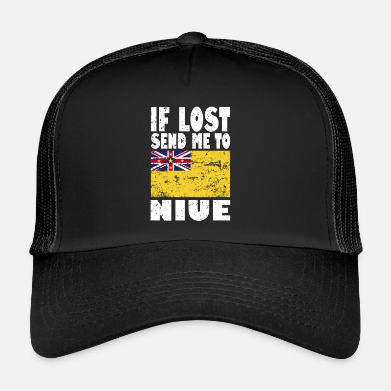 Niue Flagge Spruch Trucker Cap