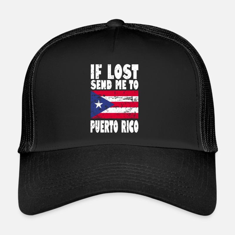 PUERTO RICO Drapeau Disant Casquette trucker 
