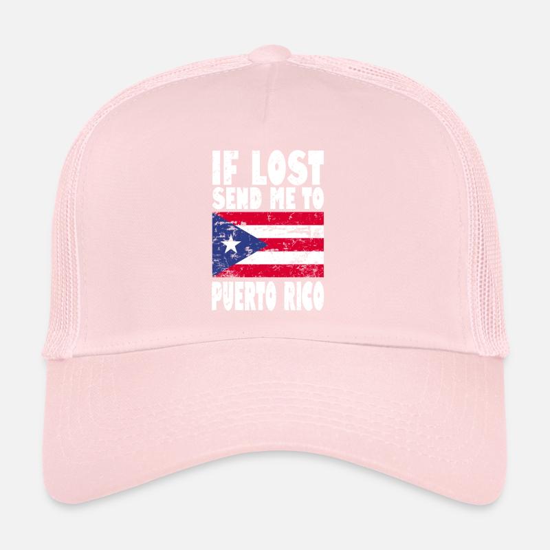 PUERTO RICO Drapeau Disant Casquette trucker 