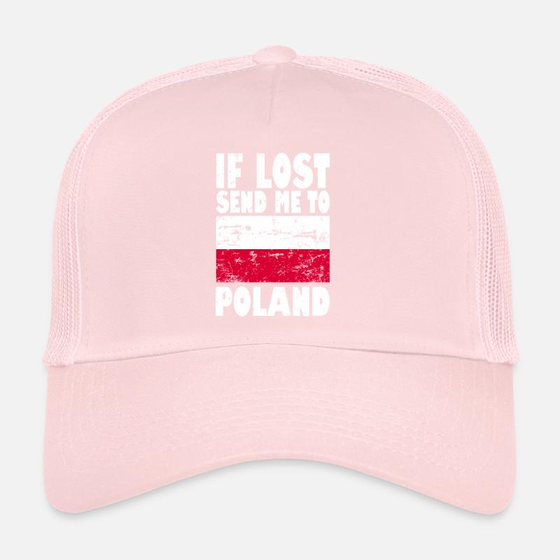 Slogan du drapeau polonais Casquette trucker 