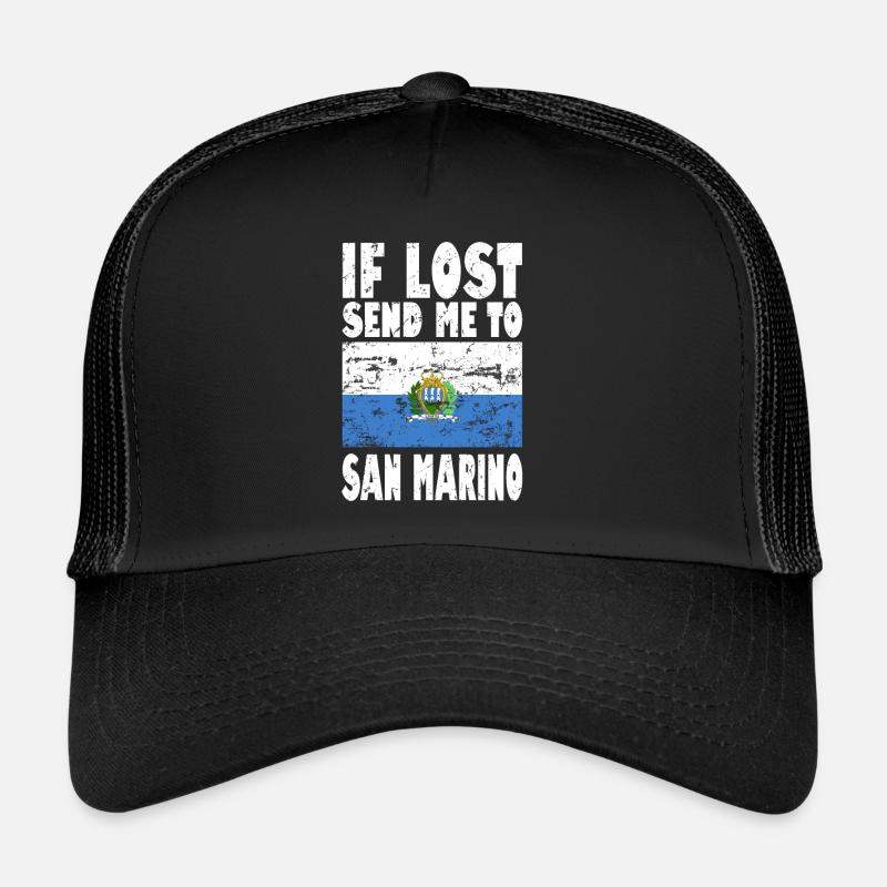 Drapeau de Saint-Marin Casquette trucker 