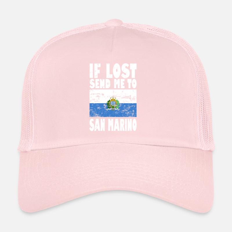 Drapeau de Saint-Marin Casquette trucker 