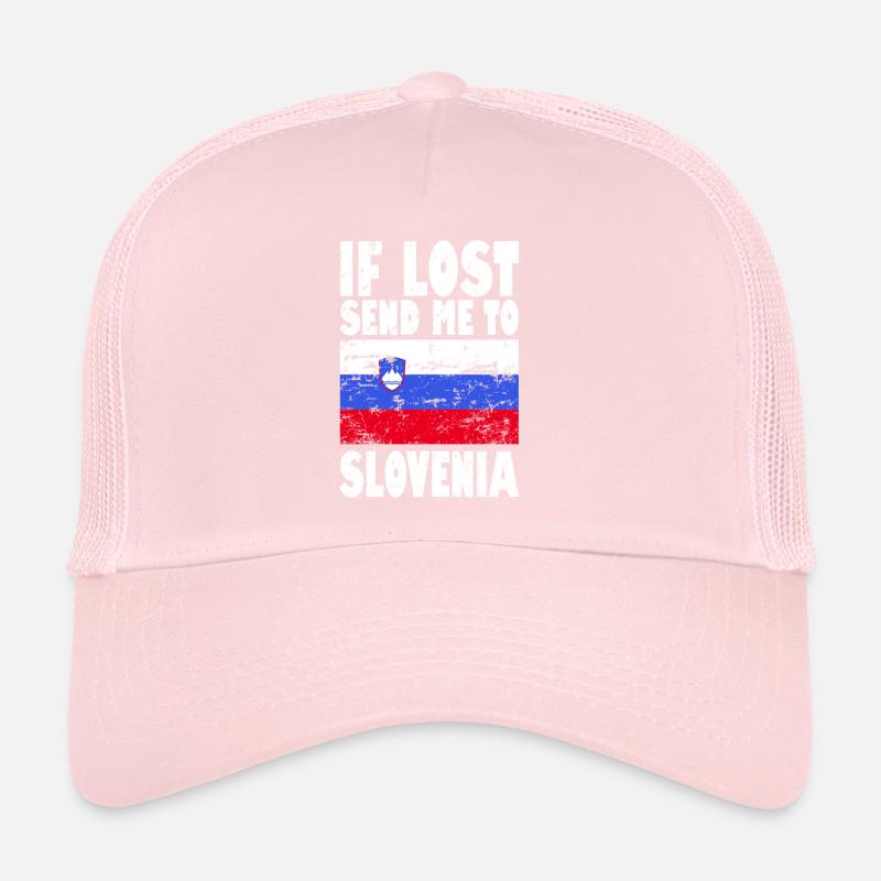 Drapeau de la Slovénie Casquette trucker 