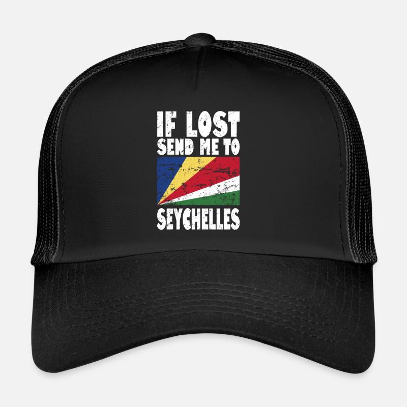 Seychelles Flag Saying Trucker Cap