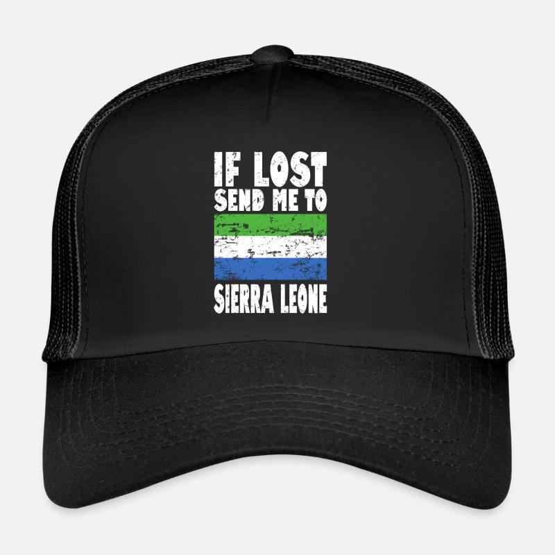 Drapeau de la Sierra Leone Casquette trucker 