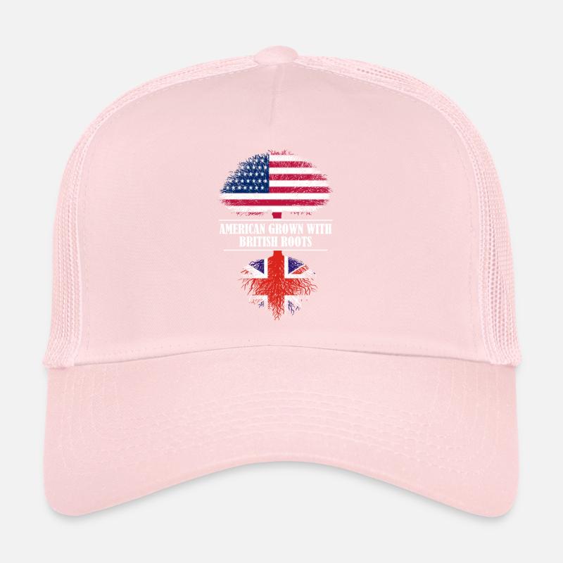 American grown with british roots Great Britain Trucker Cap