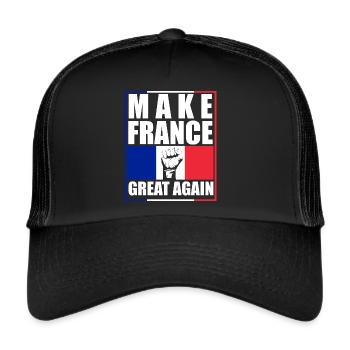 Make France Great Again Frexit - Casquette trucker  - noir/noir - Devant