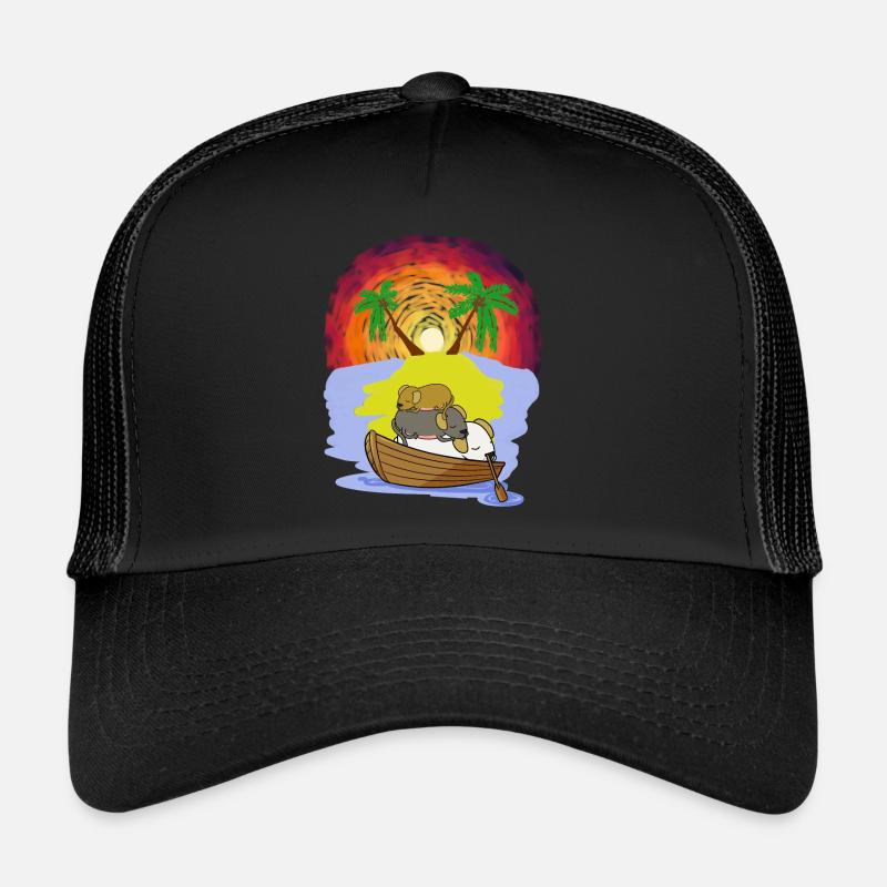 Aventure Loisirs Vacances Prêts pour chiens Chapeaux endormis Casquette trucker 