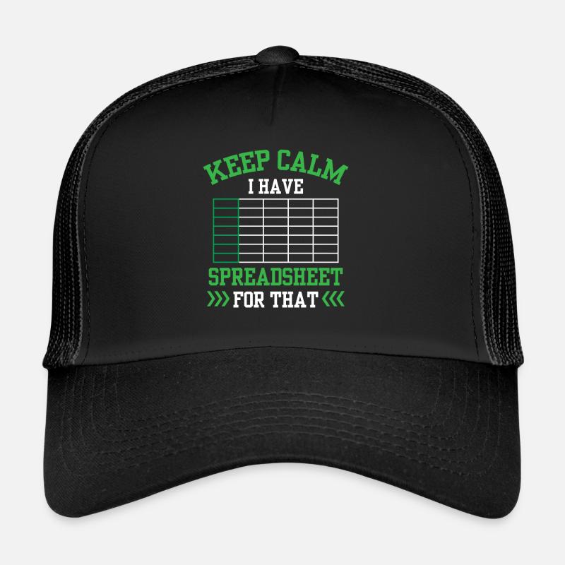 Ich Habe Ein Spreadsheet Dafür Tabelle Buchhalter Trucker Cap
